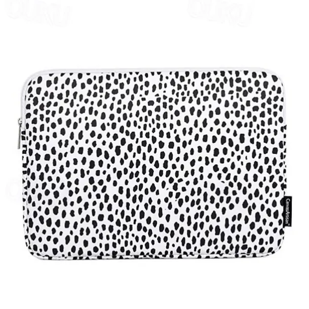 Laptop Sleeves 11.6" 12" 13.3" inch Compatible with Macbook Air Pro, HP, Dell, Lenovo, Asus, Acer, Chromebook Notebook Waterpoof Shock Proof Polyester / Cotton Blend Leopard Print for Colleages / 14"