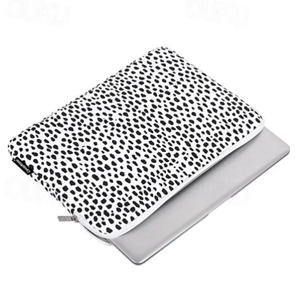 Laptop Sleeves 11.6" 12" 13.3" inch Compatible with Macbook Air Pro, HP, Dell, Lenovo, Asus, Acer, Chromebook Notebook Waterpoof Shock Proof Polyester / Cotton Blend Leopard Print for Colleages / 14"