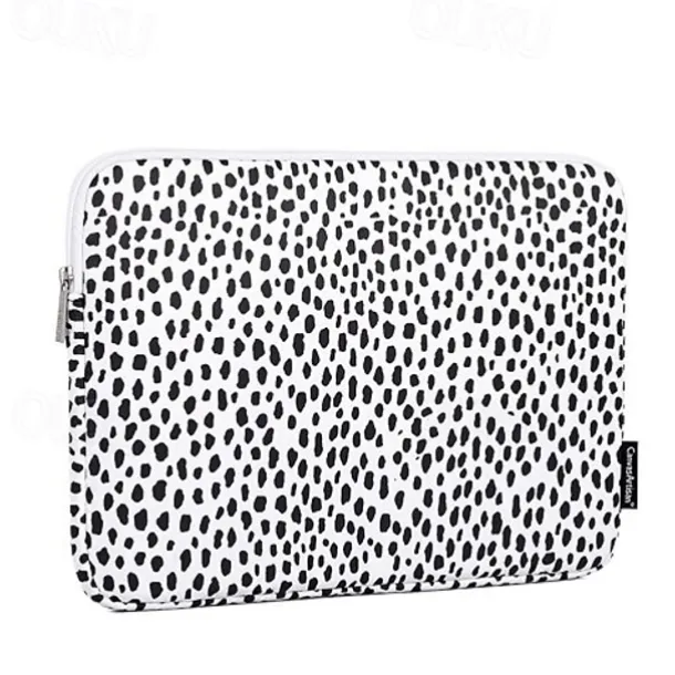 Laptop Sleeves 11.6" 12" 13.3" inch Compatible with Macbook Air Pro, HP, Dell, Lenovo, Asus, Acer, Chromebook Notebook Waterpoof Shock Proof Polyester / Cotton Blend Leopard Print for Colleages / 14"