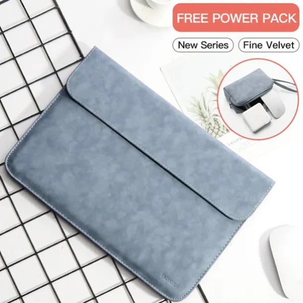 Laptop Sleeves 12" 13.3" 14" inch Compatible with Macbook Air Pro, HP, Dell, Lenovo, Asus, Acer, Chromebook Notebook Waterpoof Shock Proof PU Leather Solid Color for Business Office