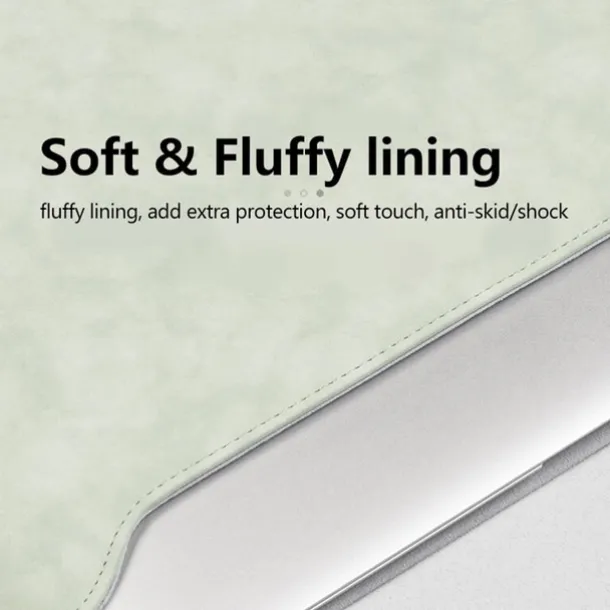 Laptop Sleeves 12" 13.3" 14" inch Compatible with Macbook Air Pro, HP, Dell, Lenovo, Asus, Acer, Chromebook Notebook Waterpoof Shock Proof PU Leather Solid Color for Business Office