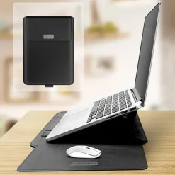 Laptop Sleeves 11.6" 12" 13.3" inch Compatible with Macbook Air Pro, HP, Dell, Lenovo, Asus, Acer, Chromebook Notebook Waterpoof Shock Proof PU Leather Classic Leather for Business Office