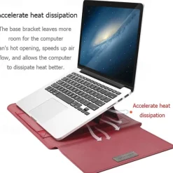 Laptop Sleeves 11.6" 12" 13.3" inch Compatible with Macbook Air Pro, HP, Dell, Lenovo, Asus, Acer, Chromebook Notebook Waterpoof Shock Proof PU Leather Classic Leather for Business Office