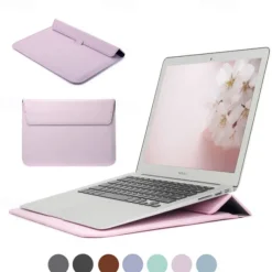 Laptop Sleeves 12" 13.3" 14" inch Compatible with Macbook Air Pro, HP, Dell, Lenovo, Asus, Acer, Chromebook Notebook Waterpoof Shock Proof Leather Solid Color for Business Office