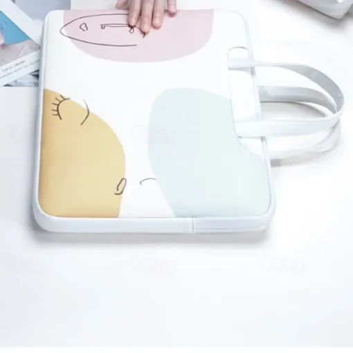 Laptop Sleeves 13.3" 14" 15.6" inch, Waterpoof Shockproof, Fit for Macbook Air Pro, HP, Dell, Lenovo, Asus, Acer, Chromebook Notebook, PU Leather Mixed Color, for Travel Office & Schools