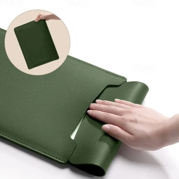 Laptop Sleeves Laptop Case 12" 13.3" 15.6" inch For Macbook Air Pro HP Dell Lenovo Asus Chromebook Notebook Carrying Case Cover Waterpoof PU Leather Case With Small Bag For Business Office Travel