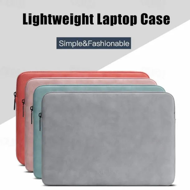 Laptop Sleeves LITBest 10" 12" 14" inch Laptop Case Bag, Compatible with Macbook, HP, Dell, Lenovo, Asus, Acer, Chromebook Notebook, Waterpoof Shock Proof PU Leather Solid Color, for Office & Schools