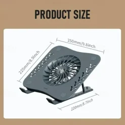 Laptop Stand With Cooling Fan Foldable Laptop Radiator And Holder Cooling Pad Bracket With Silent Fan For Macbook Tablet Notebook Stand Table For Laptop Accessories