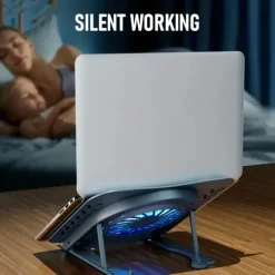 Laptop Stand With Cooling Fan Foldable Laptop Radiator And Holder Cooling Pad Bracket With Silent Fan For Macbook Tablet Notebook Stand Table For Laptop Accessories