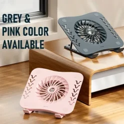 Laptop Stand With Cooling Fan Foldable Laptop Radiator And Holder Cooling Pad Bracket With Silent Fan For Macbook Tablet Notebook Stand Table For Laptop Accessories