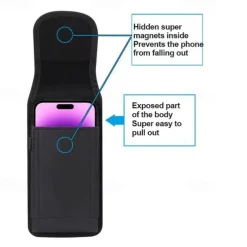 Large Capacity Mobile Phone Bags Cell Phone Holster Pouch with Belt Loop Wallet Case Cover Case Waist bag Phone Protector