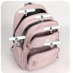 Large Capacity Multi-Compartment Backpack – Stylish and Durable School Bag with Multiple Pockets, Ideal for StudentsBack to School and Travel, Available in 5 Colors