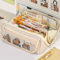 Large Capacity Student Pencil Case High Appearance Level Girl Stationery Case Multi-functional Pencil Case