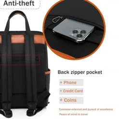 Large-Capacity Computer Bag Ladies Travel Bag Casual Stylish and Durable Waterproof Oxford Cloth Backpack - Perfect for Travel and Everyday Use