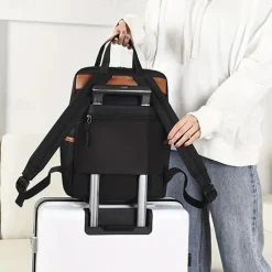 Large-Capacity Computer Bag Ladies Travel Bag Casual Stylish and Durable Waterproof Oxford Cloth Backpack - Perfect for Travel and Everyday Use