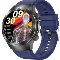 Laser Physiotherapy Blood Glucose Smart Health Watch Fitness Running Watch Bluetooth Temperature Monitoring Pedometer Compatible with Android iOS Women Men IP67 Waterproof