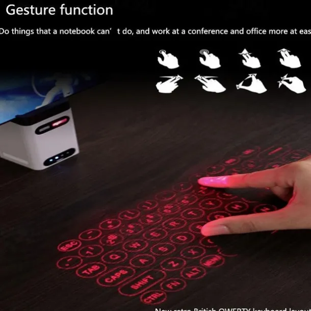 Laser Projection Virtual Laser Keyboard Mobile Phone Bluetooth Wireless Projection Screen Touch Infrared Office Portable Keyboard