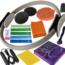 Latex Yoga Elastic Band 15 Piece Set Of Fitness Ice Towels Sliding Plate Tension Band 3 Meter Jump Rope Pilates Loop