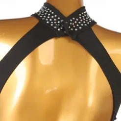 Latin Dance Exotic Dancewear Latin Salsa Dance Dress Crystals / Rhinestones Women's Performance Daily Wear Sleeveless Spandex