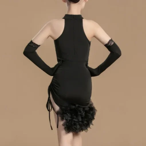 Latin Dance Kids' Dancewear Skirts Splicing Girls' Performance Daily Wear Sleeveless High Spandex