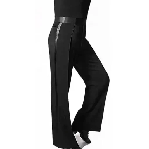 Latin Dance Pants Ruching Men's Performance Natural POLY