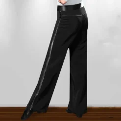 Latin Dance Pants Ruching Men's Performance Natural POLY