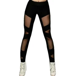 Latin Dance Pants Split Joint Women's Training Performance High Elastic Charmeuse