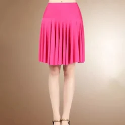 Latin Dance Skirts Draping Split Joint Women's Performance Training Natural Milk Fiber