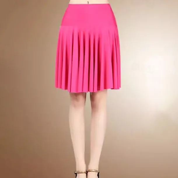 Latin Dance Skirts Draping Split Joint Women's Performance Training Natural Milk Fiber