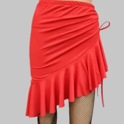 Latin Dance Skirts Pleats Ruching Women's Training Elastane