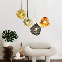 Lava ice chandelier hallway basements chandelier Scandinavian modern minimalist creative bedroom corridor indoor lamp