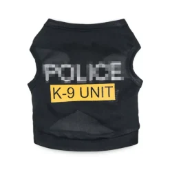 Law Enforcement Pet Dog Puppy Vest Tshirt Policeman Justice Agent Coat Pet Clothes Summer Apparel Cosplay Party Costumes Awesome