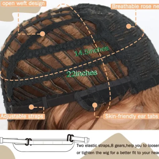 Layered Wig Short Pixie Cut Wig for Women Short Layered Straight Wavy Cut Hair for Women Pixie Cut Wigs with Bangs Synthetic Hair Natural Looking For Daily Party Use