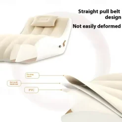 Lazy Inflatable Sofa - Red PVC Flocked Portable Foldable Lounge Chair for Office, Balcony, Camping & Outdoor Travel - Lightweight & Easy to Inflate 188cm*90cm*78cm