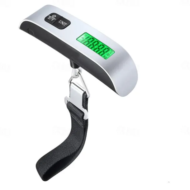 110lb/50kg Digital Handheld Luggage Hanging Baggage Scale With Backlight LCD Display