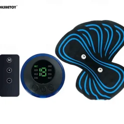 LCD Display EMS Neck Stretcher Electric Massager 8 Mode Cervical Massage Patch Pulse Muscle Stimulator Portable Relief Pain