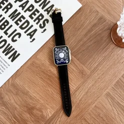 Leather Band Compatible with Apple Watch band 38mm 40mm 41mm 42mm 44mm 45mm 49mm Adjustable Leather Strap Replacement Wristband for iwatch Ultra 2 Series 9 8 7 SE 6 5 4 3 2 1