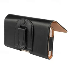 Leather Phone Belt Case 7.2/6.5/6.2/5.2'' Waist Bag Magnetic Vertical Phone Case for iPhone 14 Pro Max 13 12 11 Pouch Cover Belt Clip
