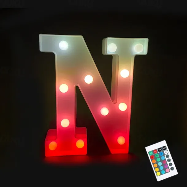 LED Alphabet Letter Lights with Romote Control, Customizable Colorful Signs Light Up Letters for Christmas, Parties, Weddings, & Home Décor