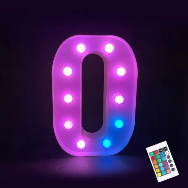 LED Alphabet Letter Lights with Romote Control, Customizable Colorful Signs Light Up Letters for Christmas, Parties, Weddings, & Home Décor