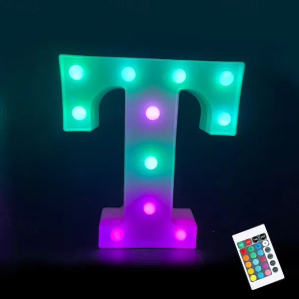 LED Alphabet Letter Lights with Romote Control, Customizable Colorful Signs Light Up Letters for Christmas, Parties, Weddings, & Home Décor