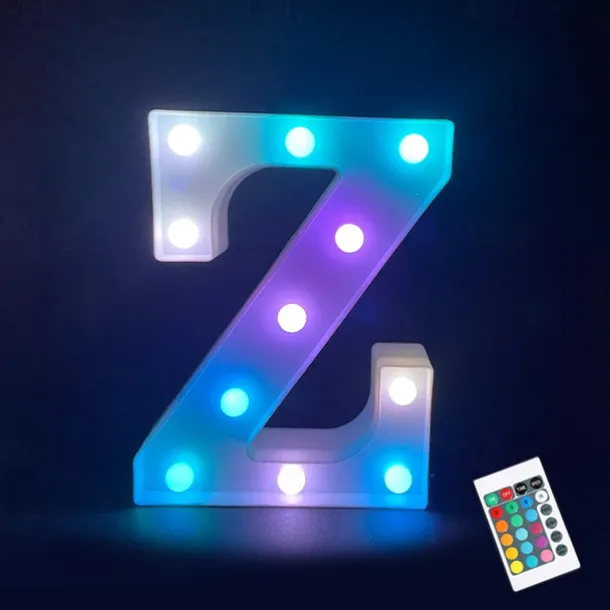LED Alphabet Letter Lights with Romote Control, Customizable Colorful Signs Light Up Letters for Christmas, Parties, Weddings, & Home Décor