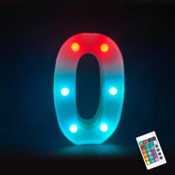 LED Alphabet Letter Lights with Romote Control, Customizable Colorful Signs Light Up Letters for Christmas, Parties, Weddings, & Home Décor