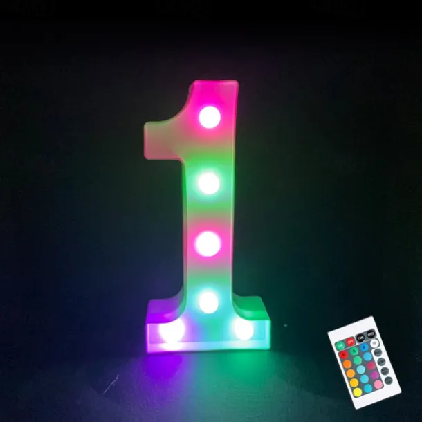 LED Alphabet Letter Lights with Romote Control, Customizable Colorful Signs Light Up Letters for Christmas, Parties, Weddings, & Home Décor