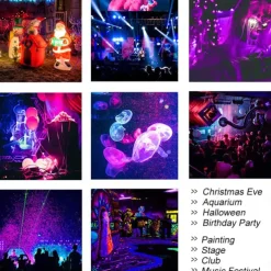 LED Black Lights 1-2 Pack of 30W 60W 120W UV Floodlight 395nm-405nm IP66 Waterproof High-power Black Light Plug with Switch (59in) for Parties Stages UV Resin Curing Paint for Halloween