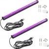 LED Blacklight Bar UV Strip Light Purple USB Interface with Switch T5 Integrated Bulb 6W for Blacklight Poster Body Paint Glow Halloween Decor Christmas Party Atmosphere Fluorescent Tapestry Poster