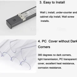 LED Blacklight Bar UV Strip Light Purple USB Interface with Switch T5 Integrated Bulb 6W for Blacklight Poster Body Paint Glow Halloween Decor Christmas Party Atmosphere Fluorescent Tapestry Poster