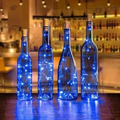 LED Bottle String Lights Cork Shaped Outdoor Wedding Decoration 2M LED Night Starry Light 30pcs 12pcs 10pcs Copper Wire Stopper Wine Bottle Lamp Wedding Party Christmas Decoration