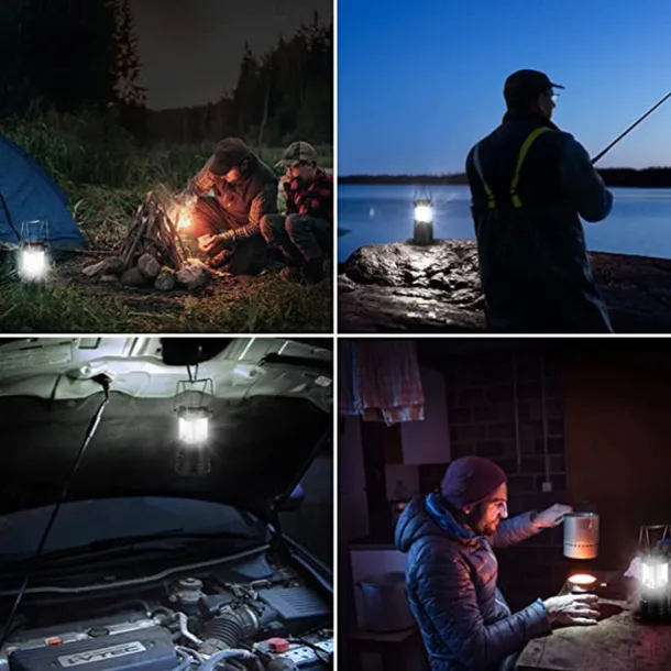 LED Camping Lantern 30leds Outdoor Light Folding Portable Battery Powered LED Camping Tent Light for Outdoor Activities Camping Party Hiking Hurricane Emergency Power Outage Survival Kit