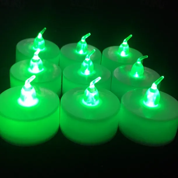 LED Candles Tea Lights Flameless Candles Christmas/Halloween Decoration LED Candles Pack Lasts 2X Longer Realistic Tea Lights Tealights Battery Operated Candles Unscented Batteries Included 12/24/50